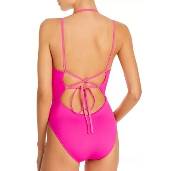 Polo Ralph Lauren Lace-up One Piece Swimsuit - Picture 2 of 6